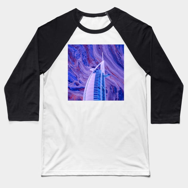 Burj Al Arab Baseball T-Shirt by RiddhiShah